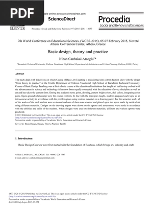 Basic design, theory and practice