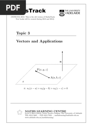 Vectors and Applications