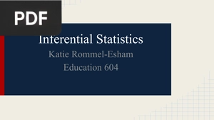 Inferential Statistics (Presentation)