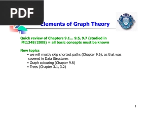 Elements of Graph Theory (Presentation)