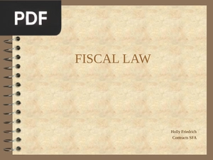 Fiscal Law (Presentation)