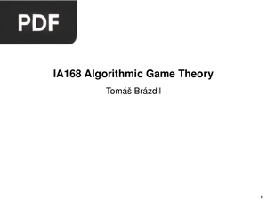 Algorithmic Game Theory (Presentation)