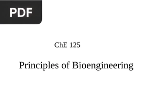 Principles of Bioengineering (Presentation)