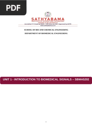 Introduction to biomedical signals