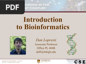 Introduction to Bioinformatics (Presentation)