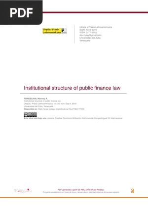 Institutional structure of public finance law