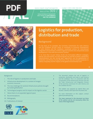 Logistics for production, distribution and trade