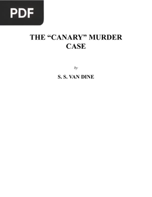 The Canary murder case