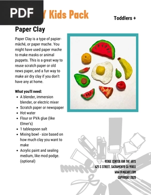 DIY Kids Pack - Paper Clay