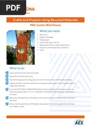 Crafts and Projects Using Recycled Materials (Article)