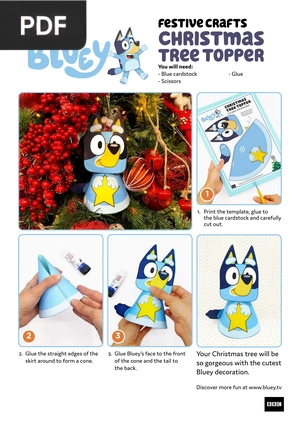 festive crafts - Christmas tree topper