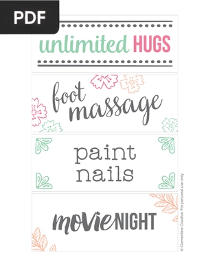 Printable Mother's Day Coupons