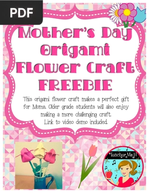 Mother’s Day Origami Flower Craft