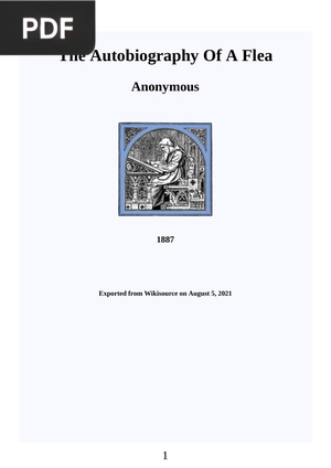 The Autobiography Of A Flea