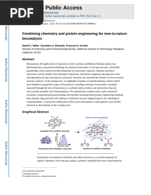 Combining chemistry and protein engineering for new-to-nature biocatalysis
