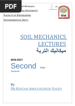 Soil Mechanics - Lectures