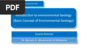 Introduction to environmental Geology (Presentation)