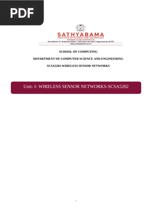 Wireless sensor networks