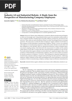 Industry 4.0 and Industrial Robots: A Study from the Perspective of Manufacturing Company Employees