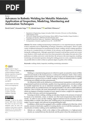 Advances in Robotic Welding for Metallic Materials - Application of Inspection, Modeling, Monitoring and Automation Techniques