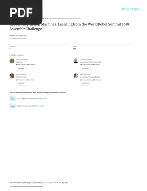 Robots Assembling Machines: Learning from the World Robot Summit 2018 Assembly Challenge