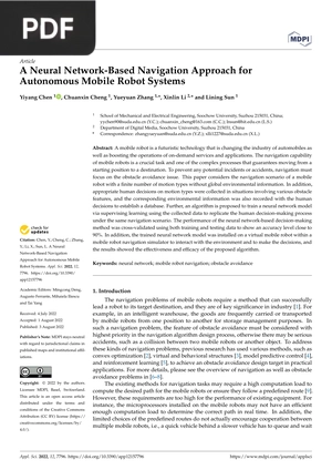 A Neural Network-Based Navigation Approach for Autonomous Mobile Robot Systems