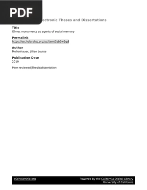 Olmec monuments as agents of social memory