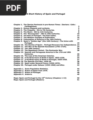 A Short History of Spain and Portugal