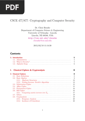Cryptography and Computer Security
