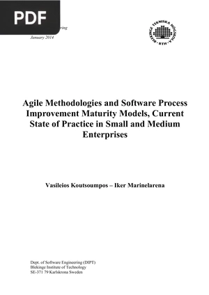 Agile Methodologies and Software Process Improvement Maturity Models, Current State of Practice in Small and Medium Enterprises