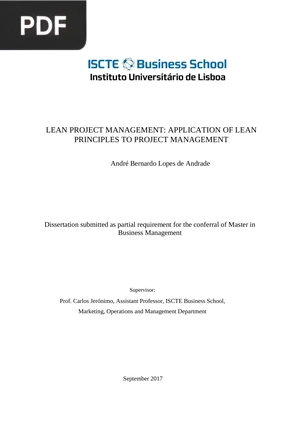 Lean project management - application of lean principles to project management