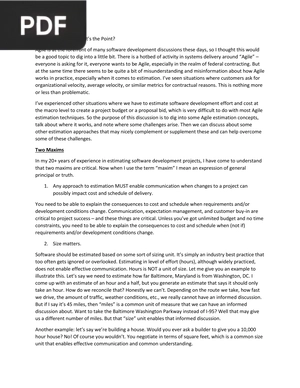 How do you estimate on an Agile project (Article)