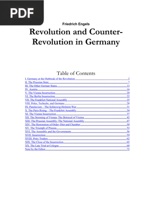 Revolution and CounterRevolution in Germany