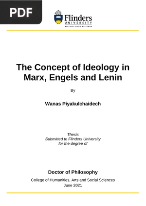 The Concept of Ideology in Marx, Engels and Lenin
