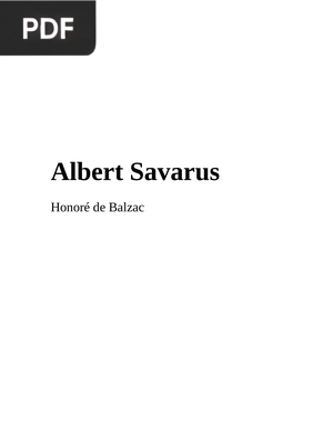 Albert Savarus