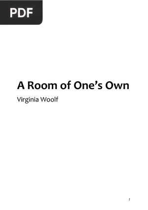 A Room of One's Own