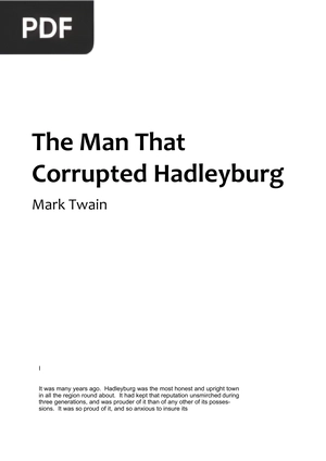 The Man That Corrupted Hadleyburg
