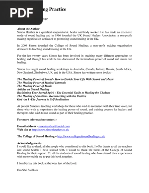 Sound Healing Practice