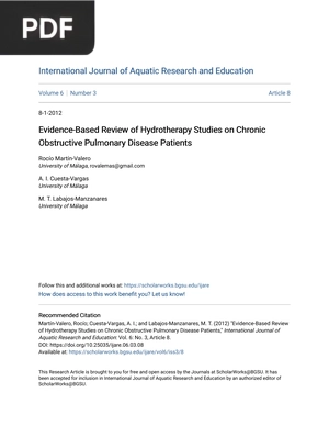 Evidence-Based Re vidence-Based Review of Hy view of Hydrotherapy Studies on Chr y Studies on Chronic Obstructive Pulmonary Disease Patients