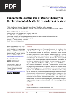 Fundamentals of the Use of Ozone Therapy in the Treatment of Aesthetic Disorders - A Review