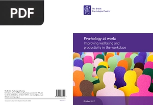 Psychology at work - Improving wellbeing and productivity in the workplace