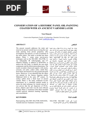 Conservation of a historic panel oil-painting coated with an ancient varnish layer