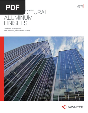 Architectural aluminum finishes