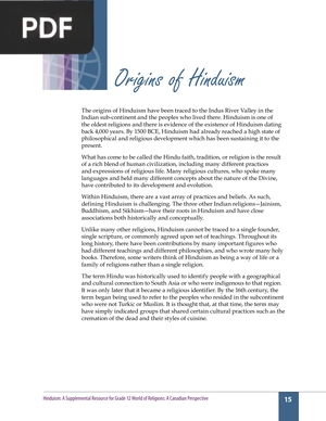 Origins of Hinduism (Article)