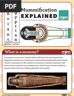Ancient Egyptian - Mummification Explained (Article)