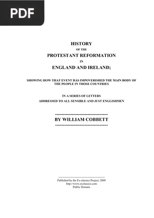 History of the protestant reformation in England and Ireland