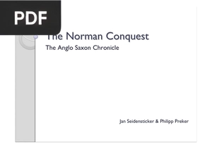 The Norman Conquest - The Anglo Saxon Chronicle