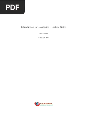 Introduction to Geophysics - Lecture Notes