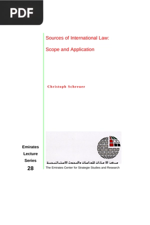 Sources of International Law - Scope and Application
