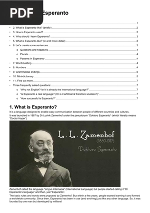 Introducing Esperanto (Article)